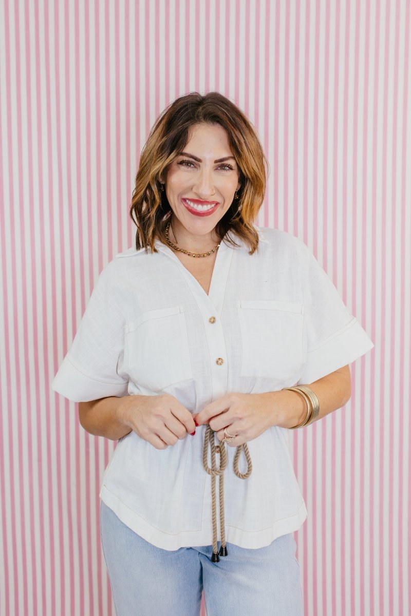 Coastal Ease Linen Top