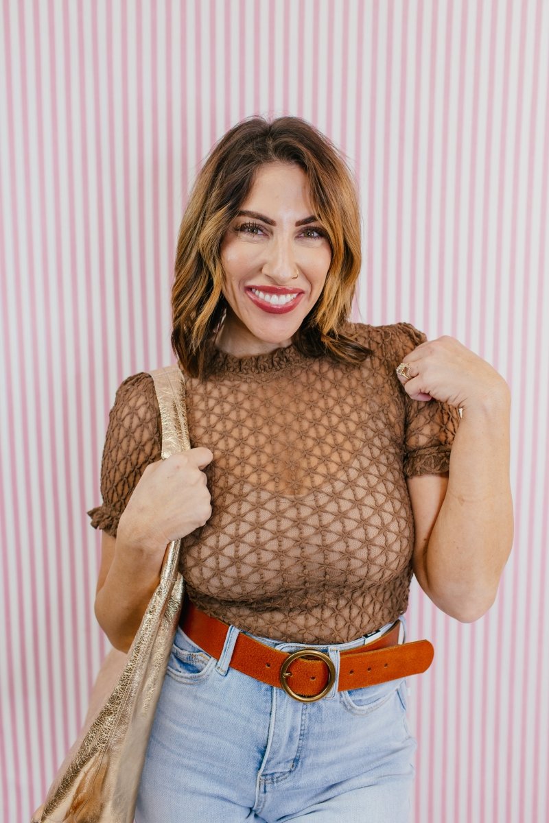 Cocoa Crochet Top