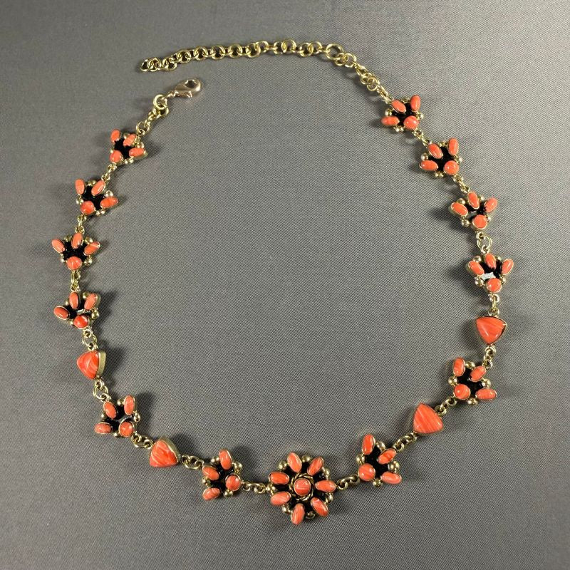 Boho Sol: Coral Garden Choker Necklace