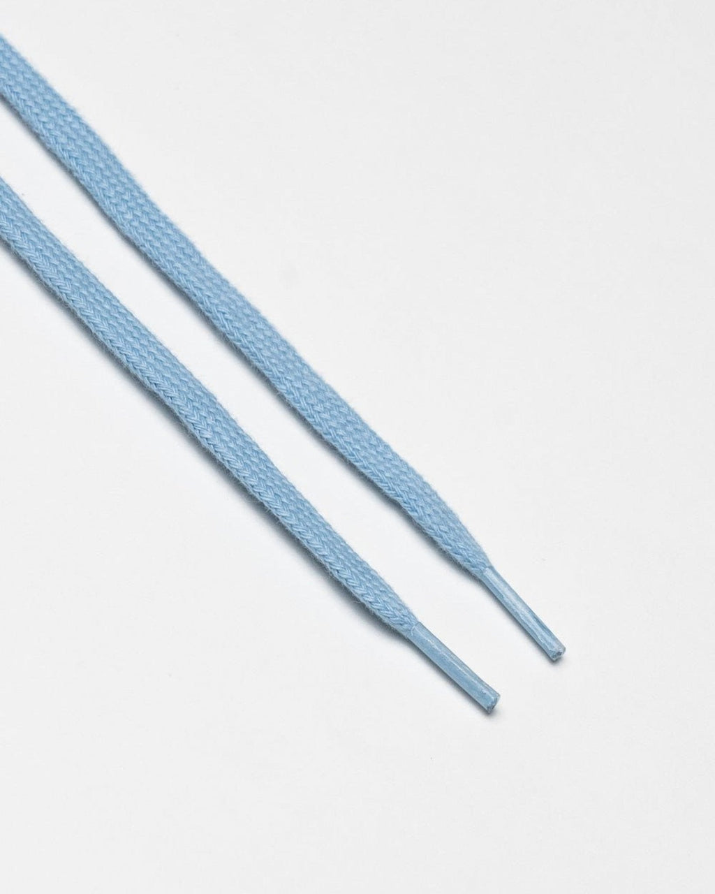Sky blue flat laces