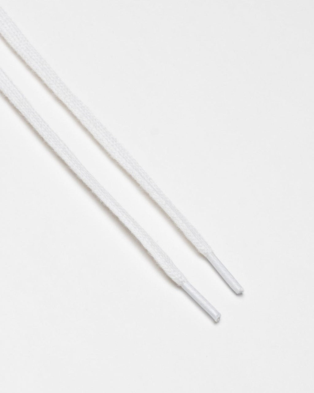 White flat laces