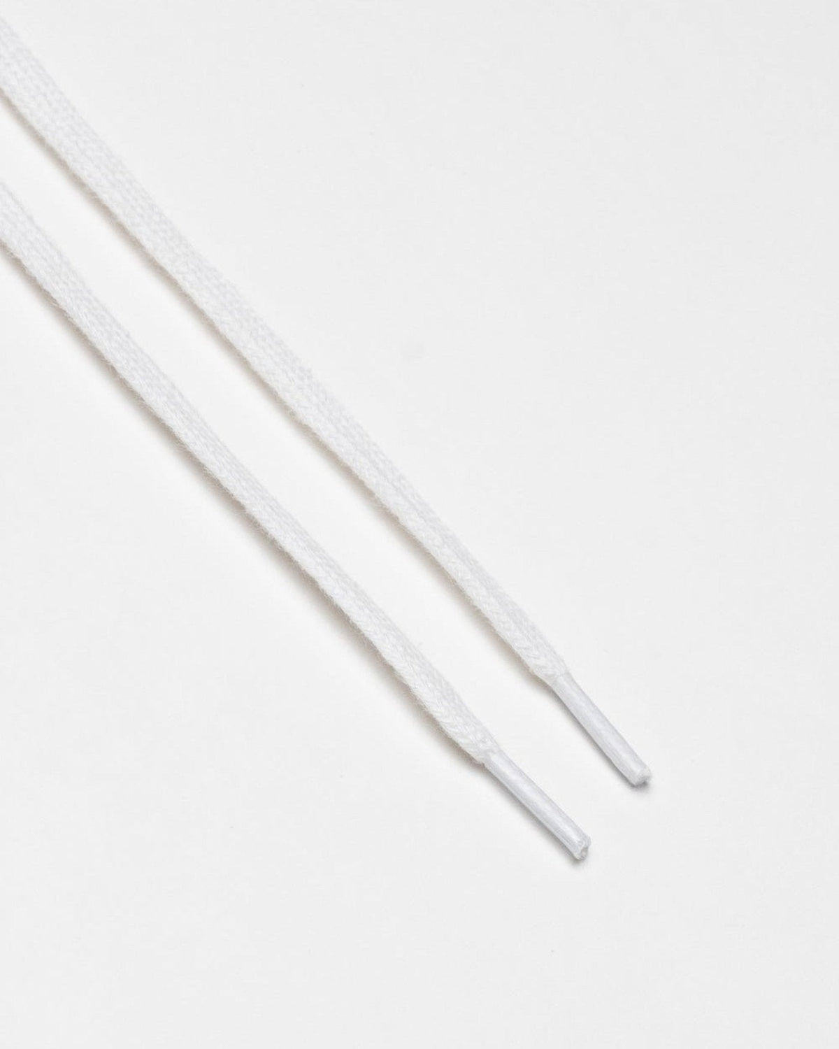 White flat laces