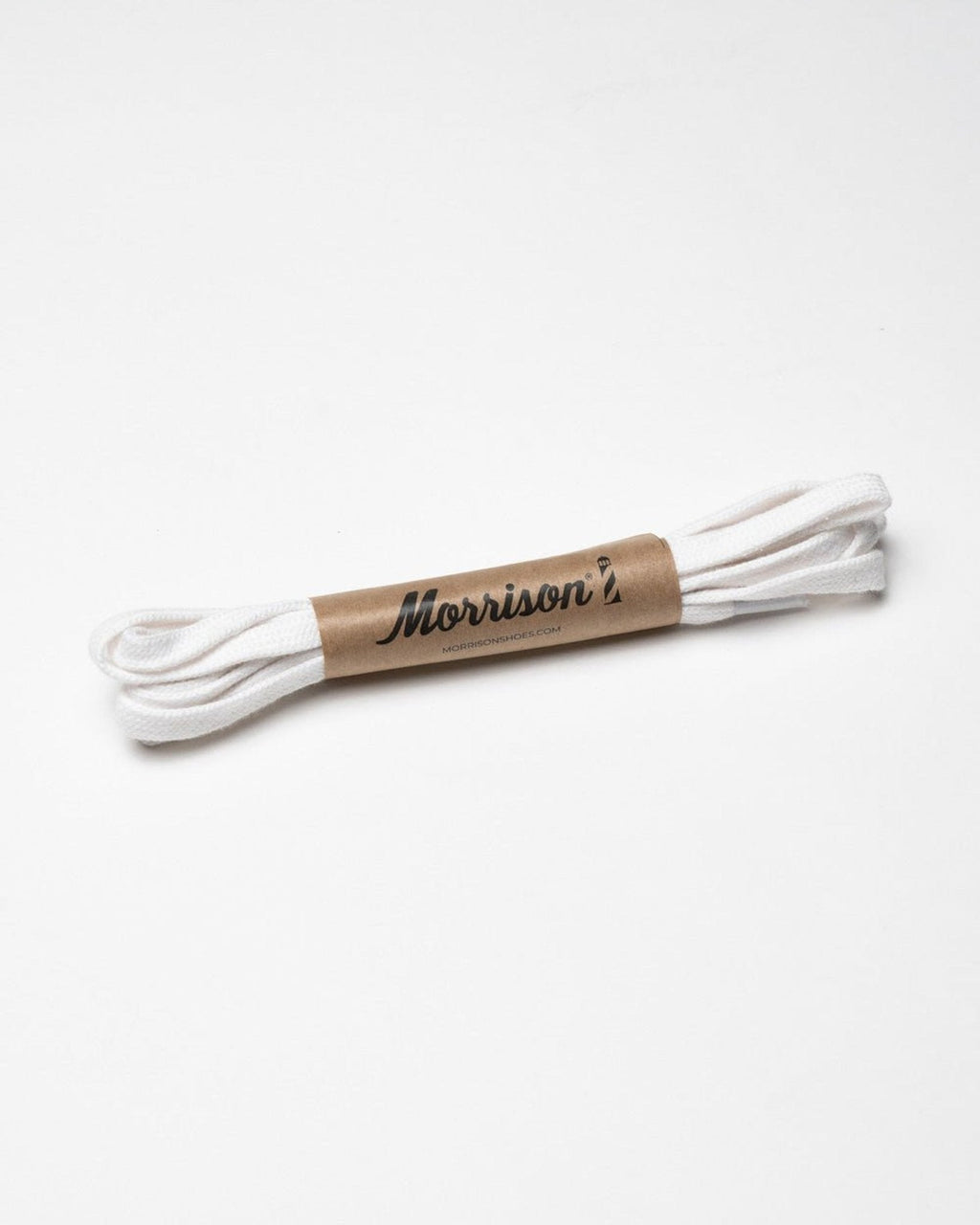 White flat laces