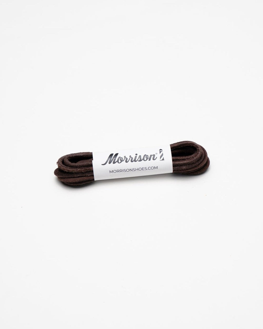 Round brown leather laces