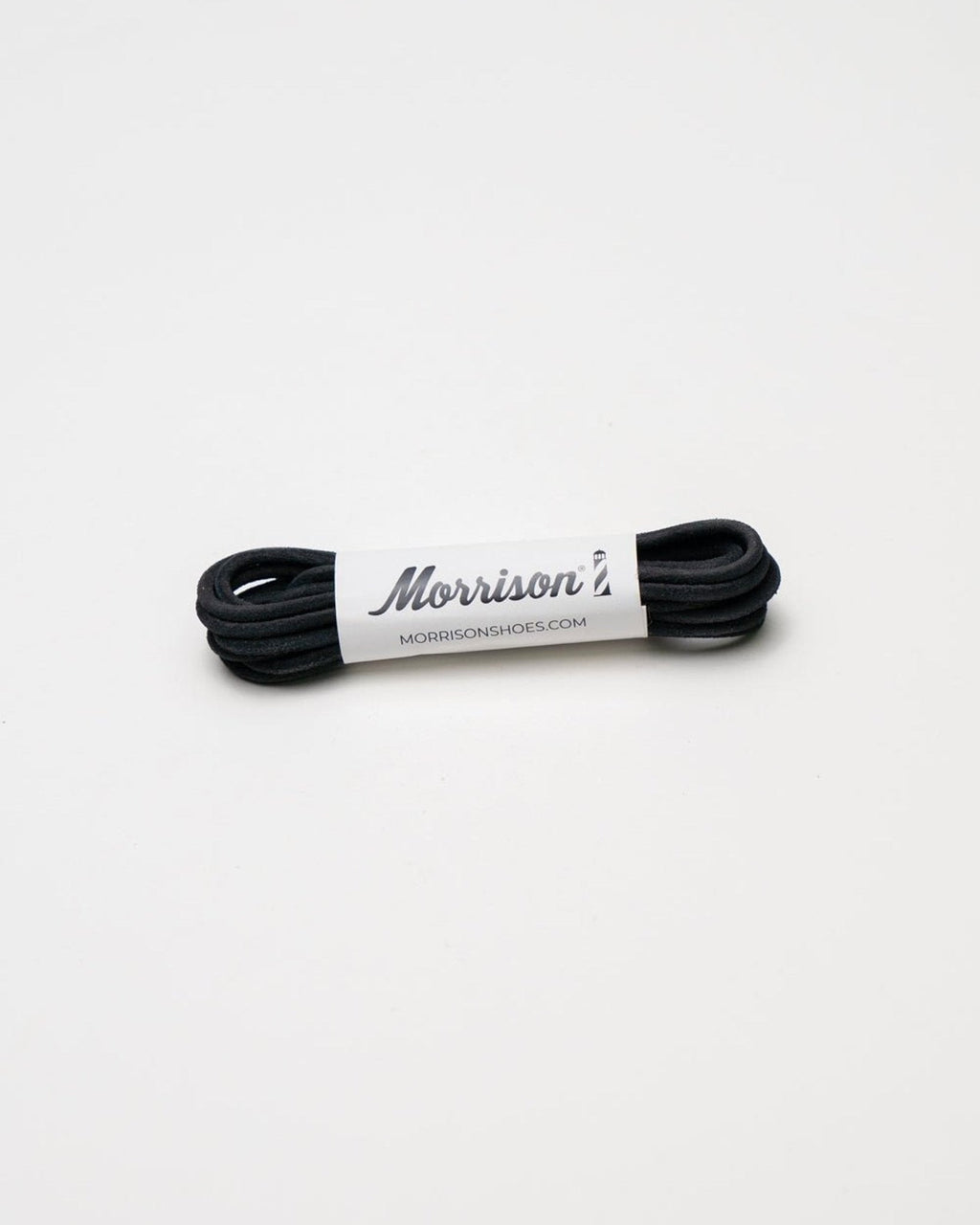 Round black leather laces