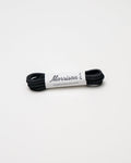 Round black leather laces