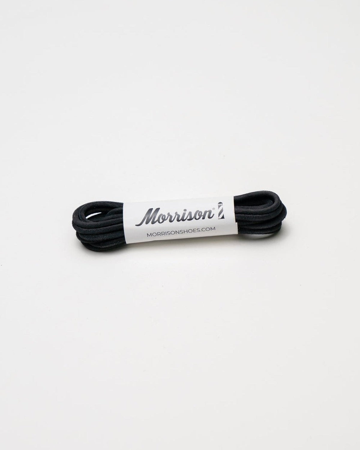 Round black leather laces