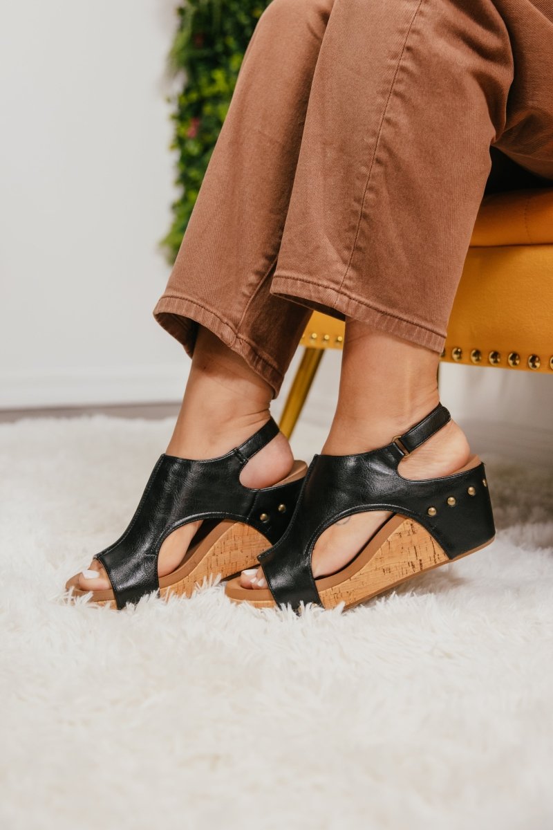 Corky's Black 3 Carley Sandals