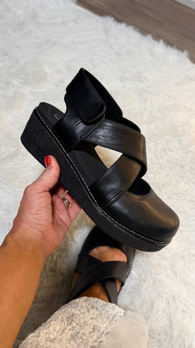 Corky's Black Bring It In Sandals