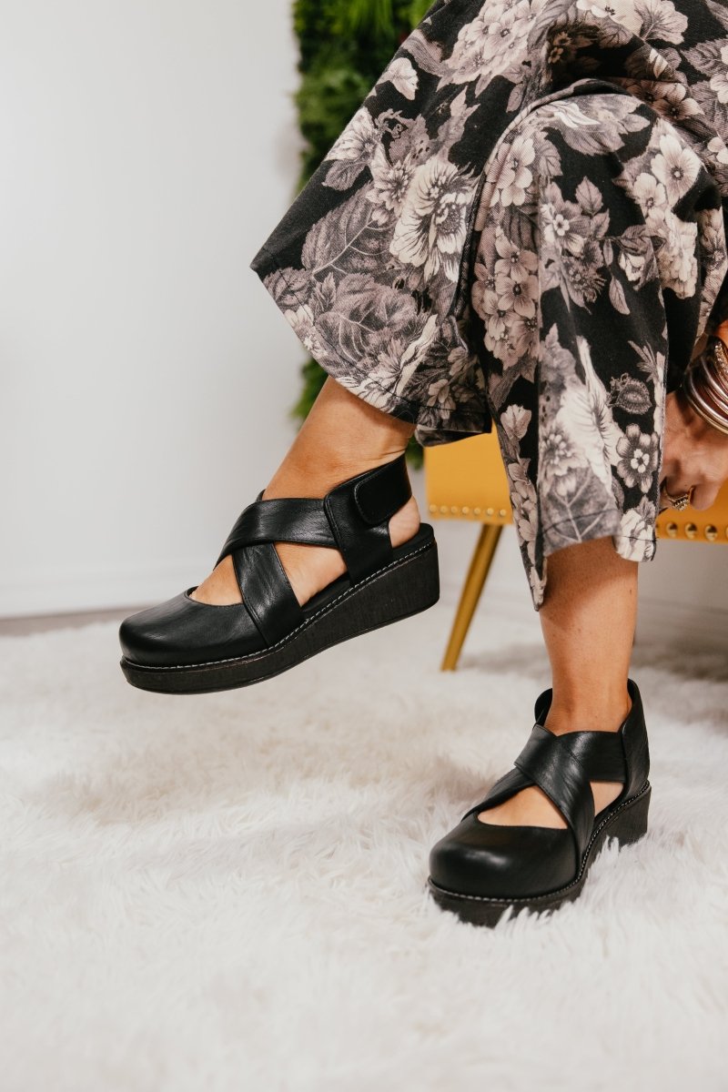 Corky's Black Bring It In Sandals