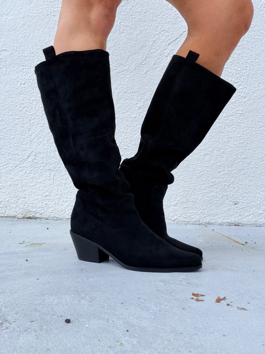 Corky's Black City Slicker Boots - Wide Calf