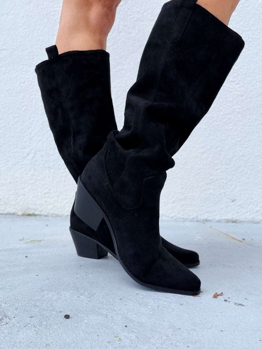 Corky's Black City Slicker Boots - Wide Calf
