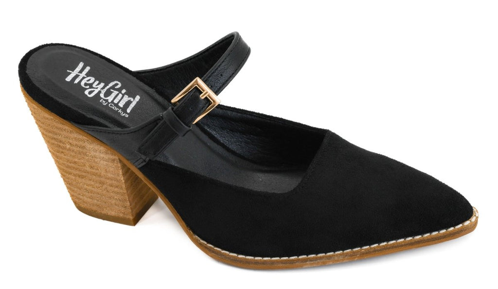 Corky's Black Combo Sober Up Heels