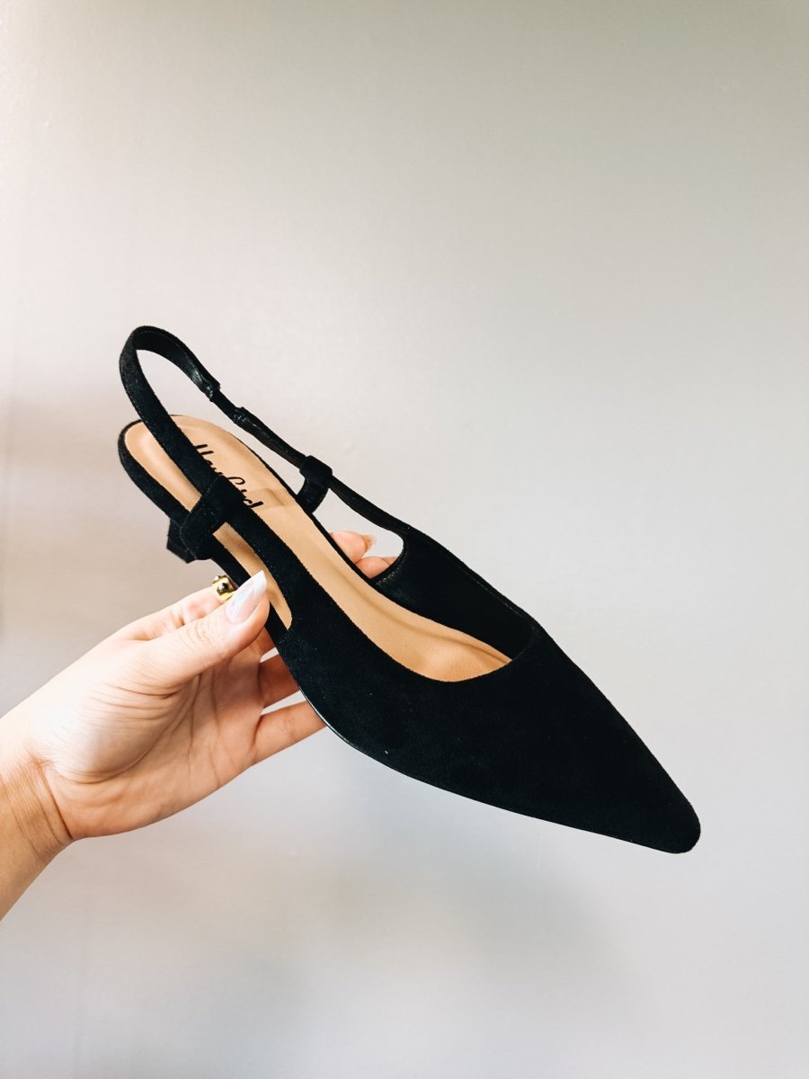 Corky's Black Faux Suede Kit N Caboodle Heels