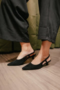 Corky's Black Faux Suede Kit N Caboodle Heels