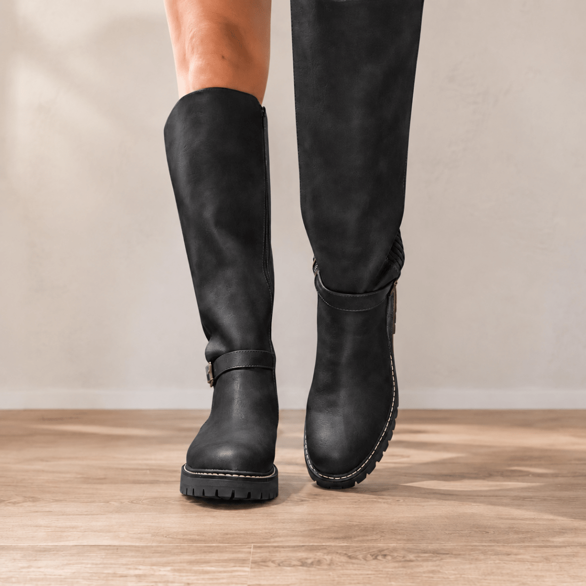 Corky's Black Let's Grab Coffee Boots Wide Calf Friendly