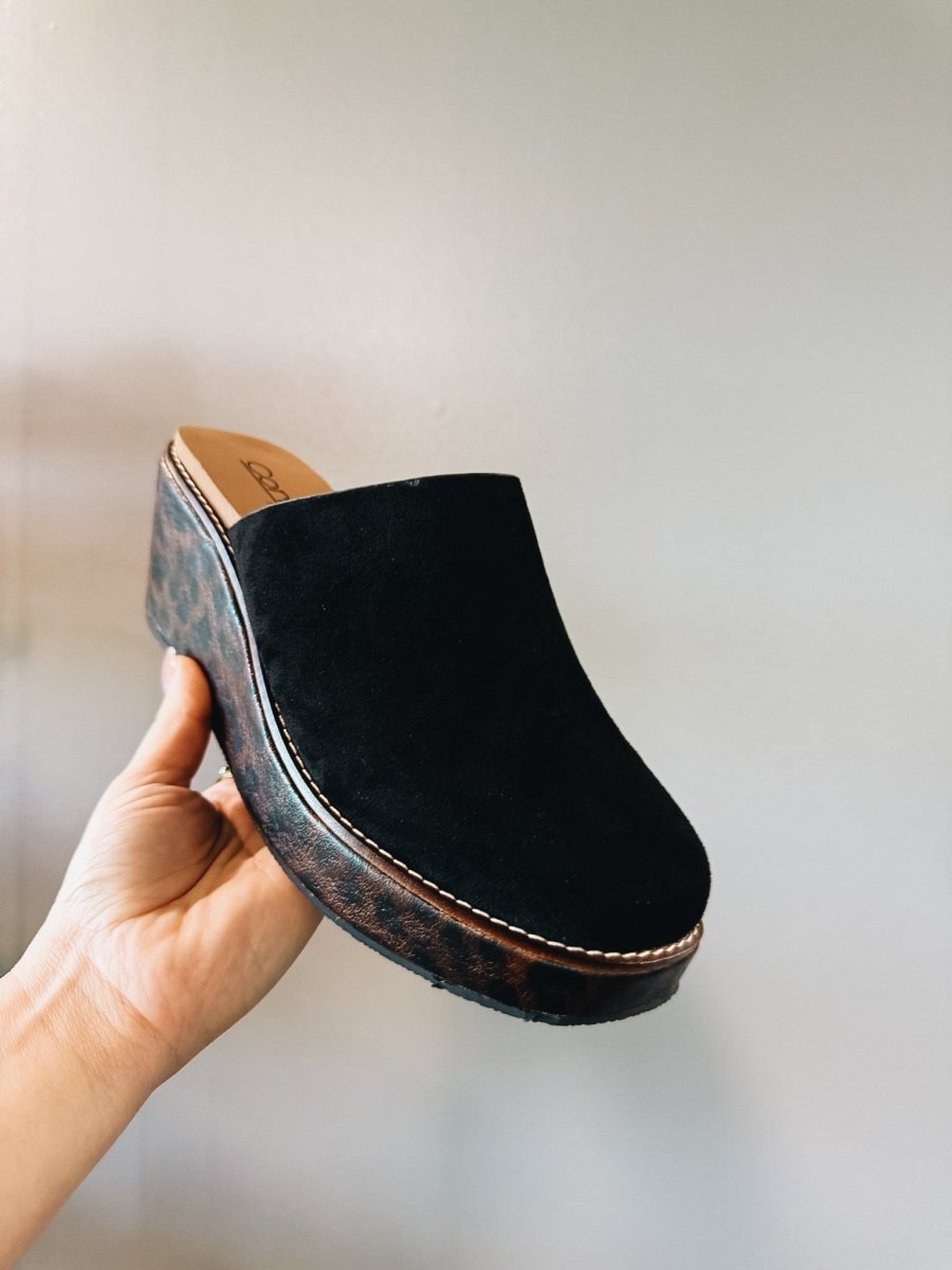 Corky's Black Maybe Later Sandals