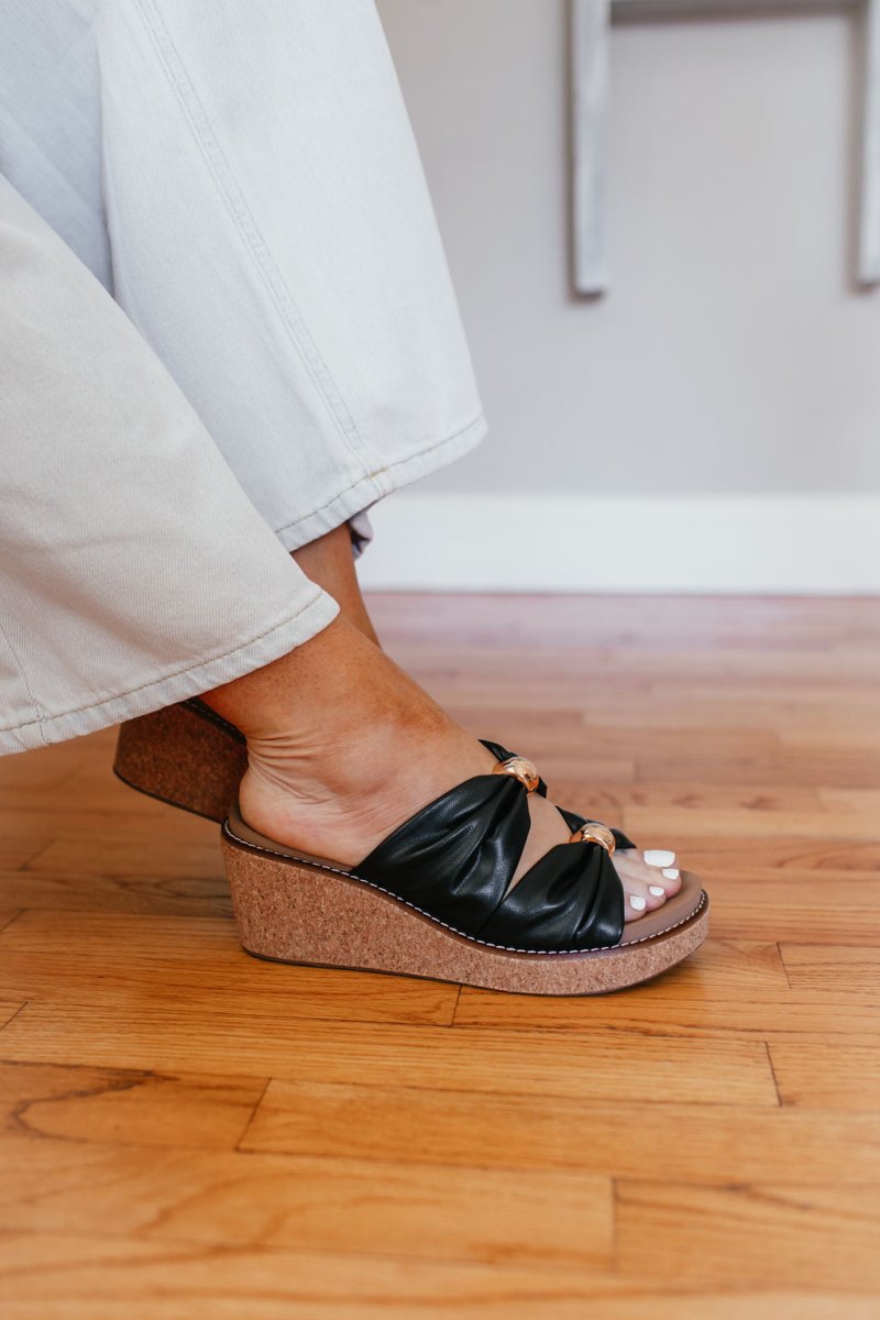 Corky's Black Miss Understood Wedges