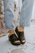 Corky's Black Much Better Sandals