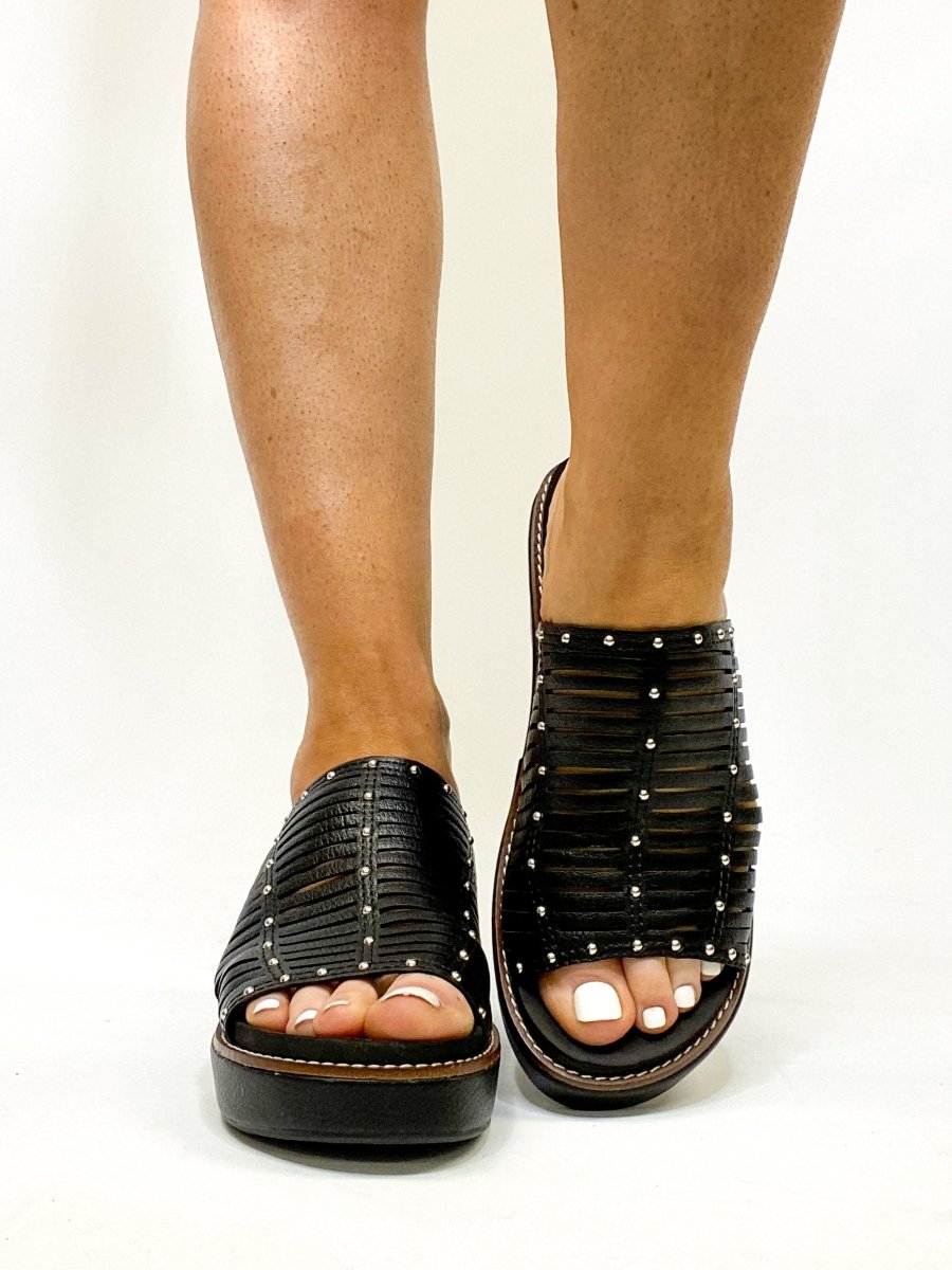 Corky's Black Much Better Sandals