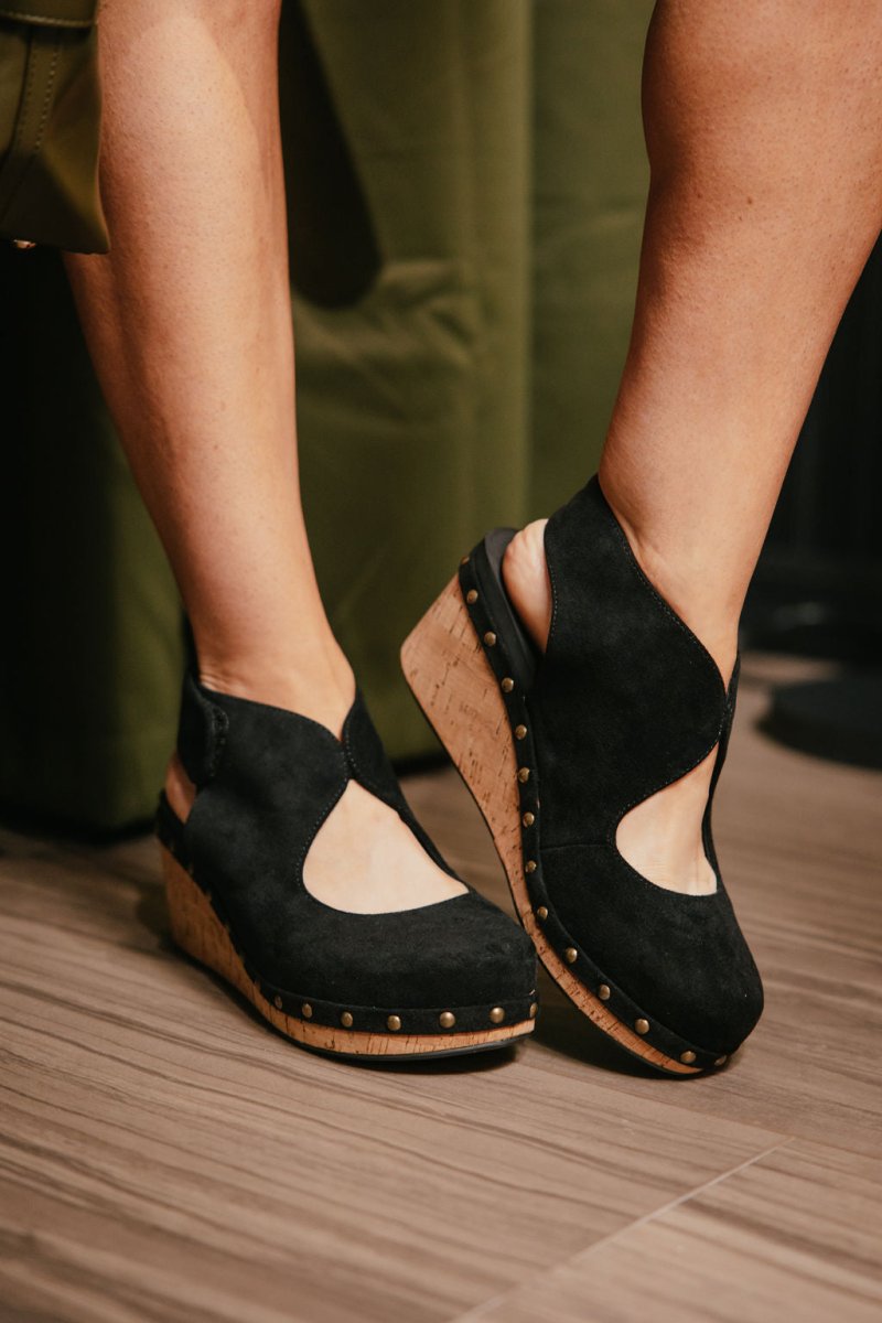 Corky's Black Oh It's You Wedges