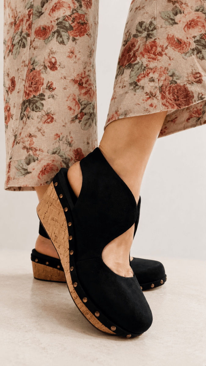 Corky's Black Oh It's You Wedges