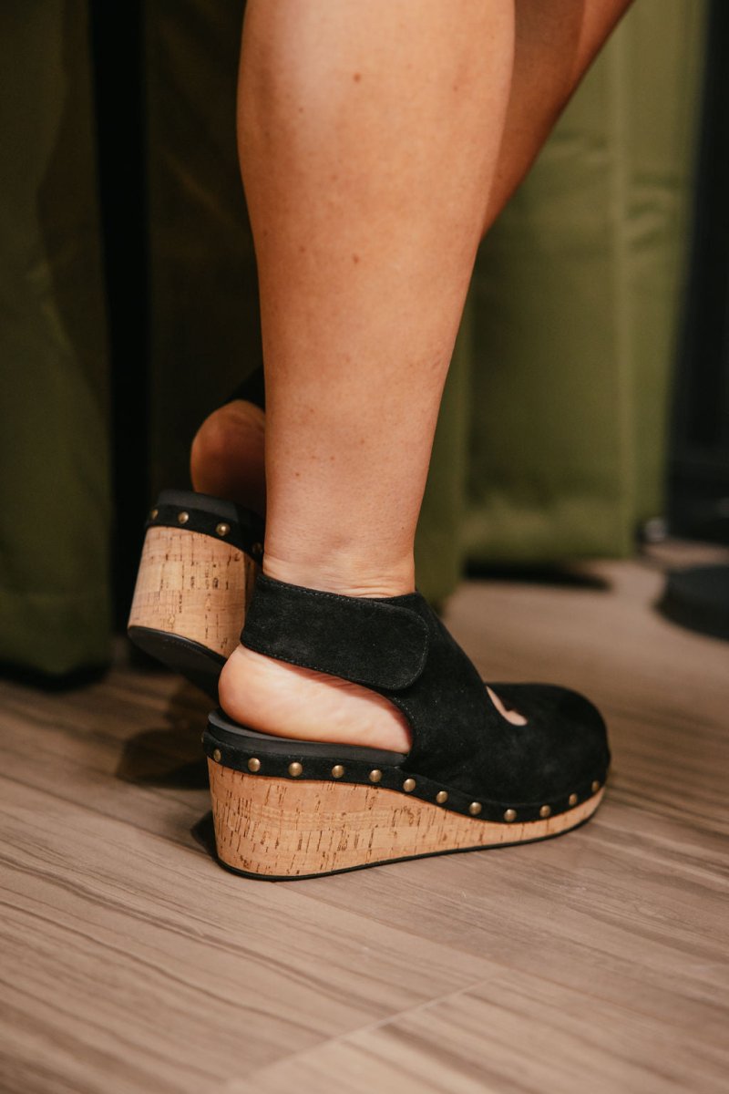 Corky's Black Oh It's You Wedges