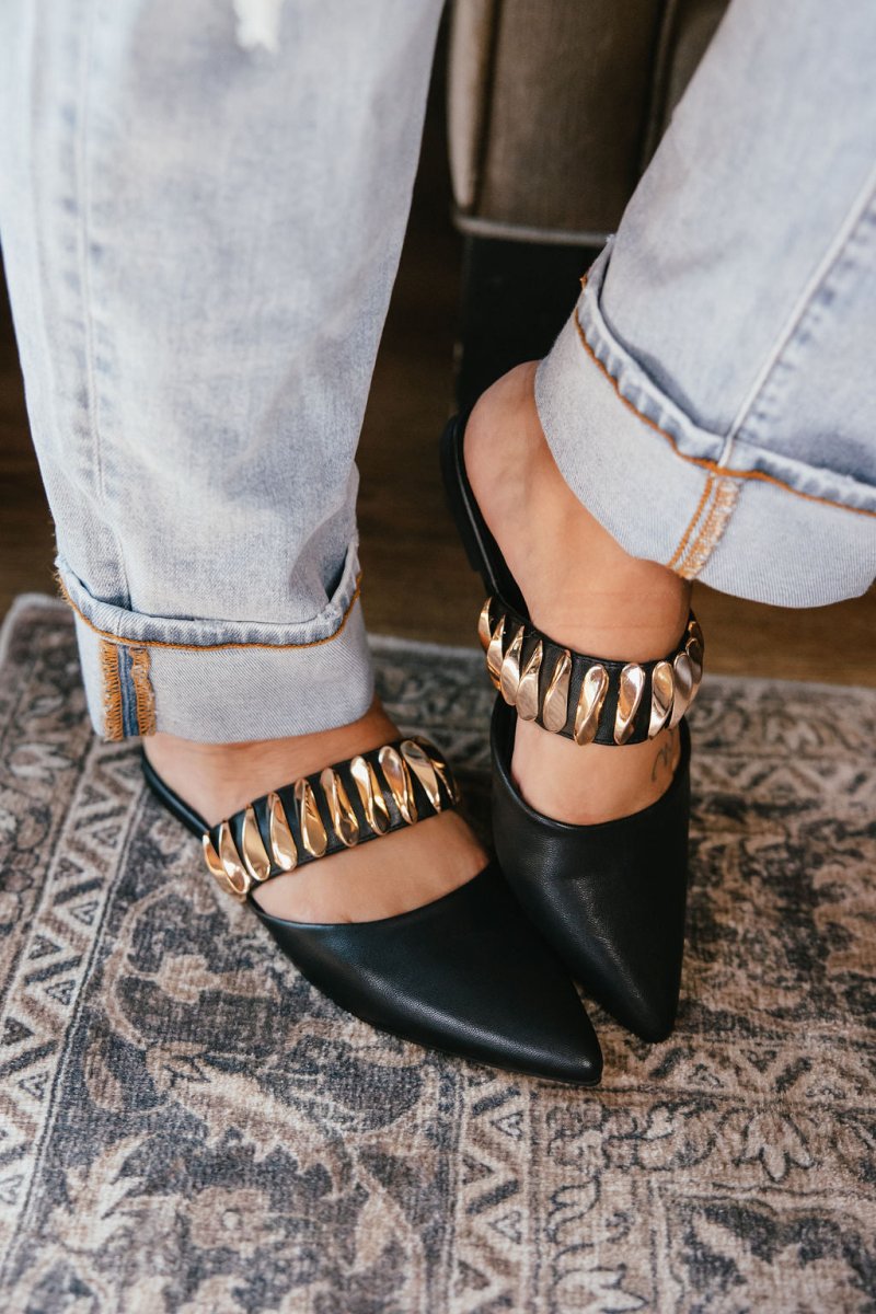 Corky's Black Past Curfew Mules