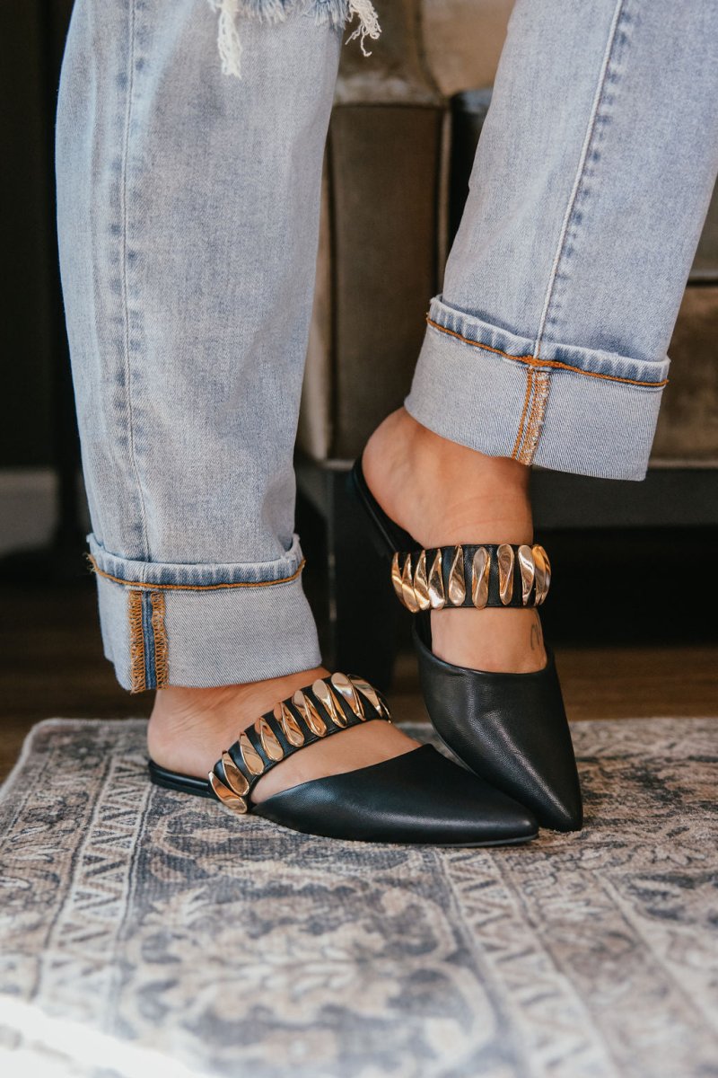 Corky's Black Past Curfew Mules