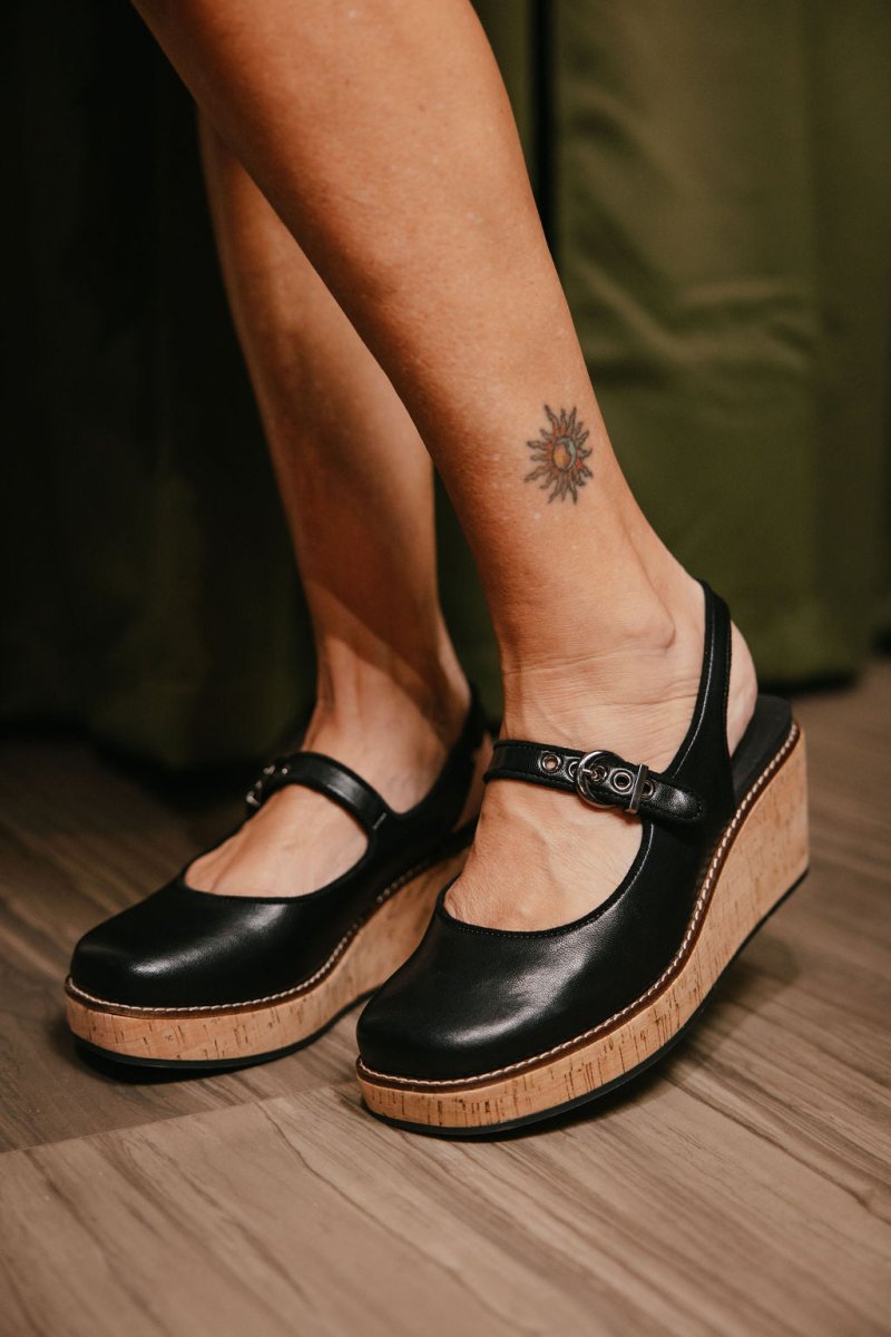 Corky's Black Pity Party Sandals