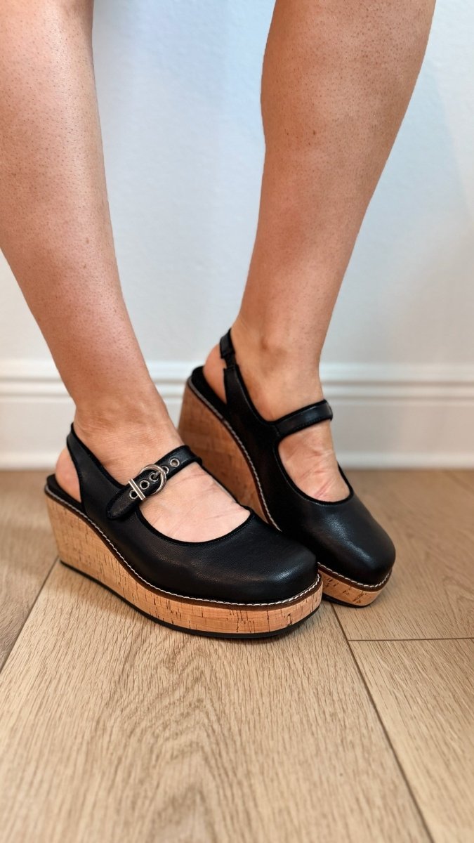 Corky's Black Pity Party Sandals