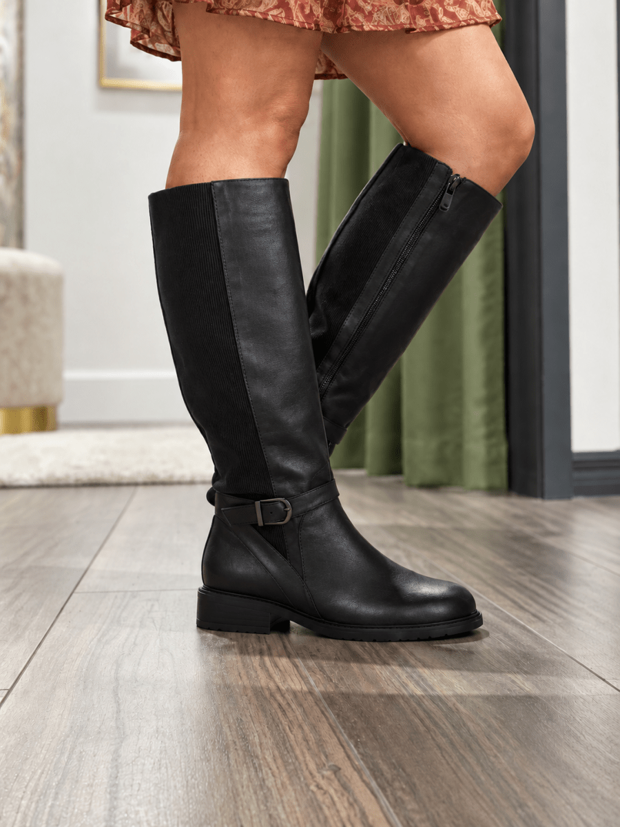 Corky's Black Smooth We Ride At Dawn Boots