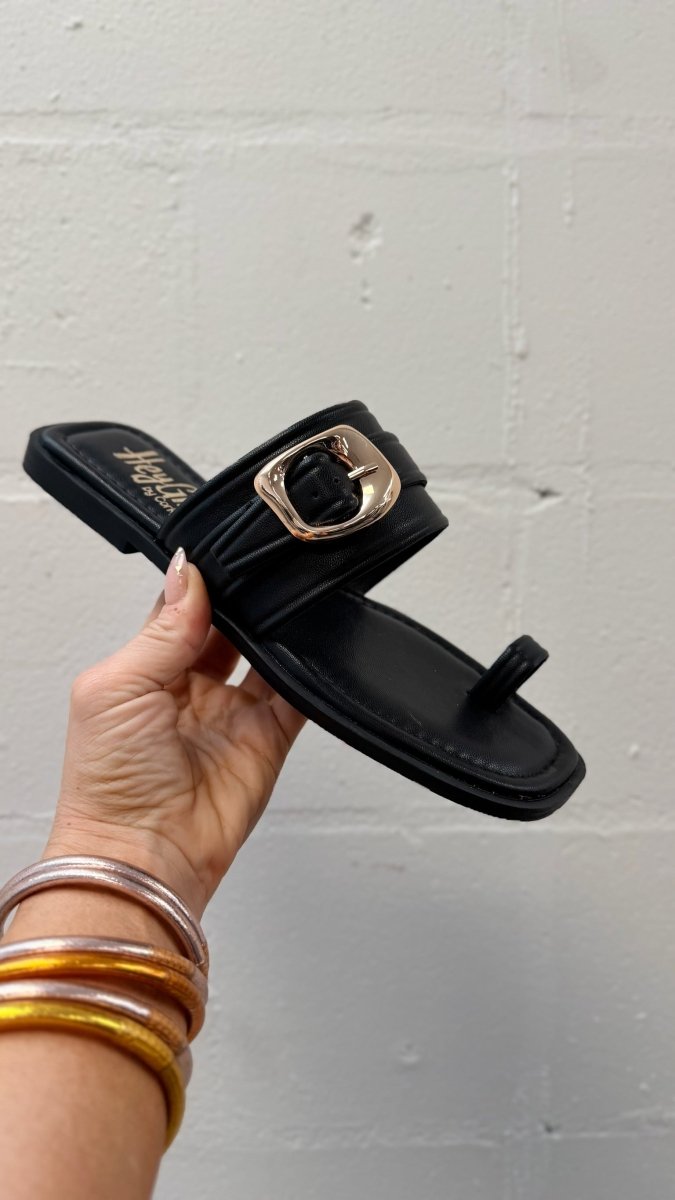 Corky's Black Yummy Sandals