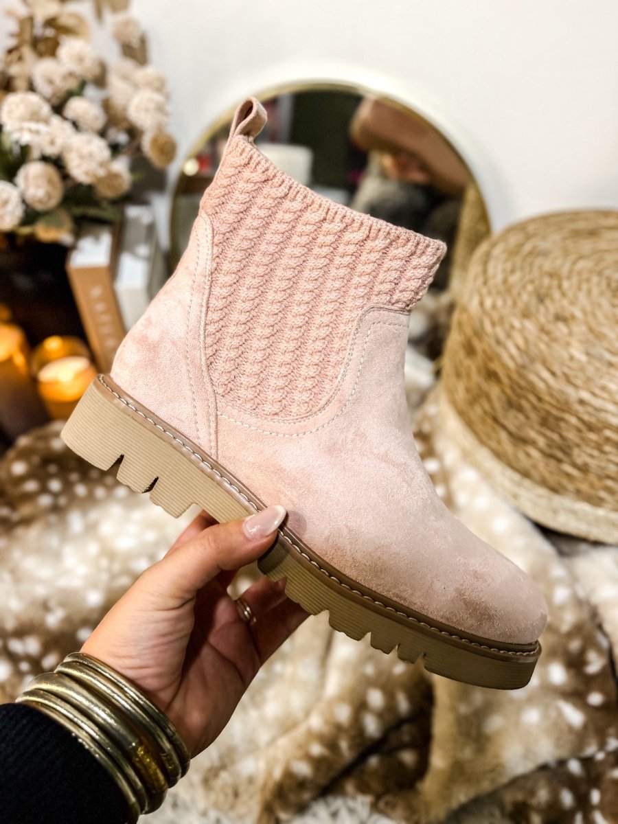 Corky's Blush Faux Suede Keep Me Warm Boots