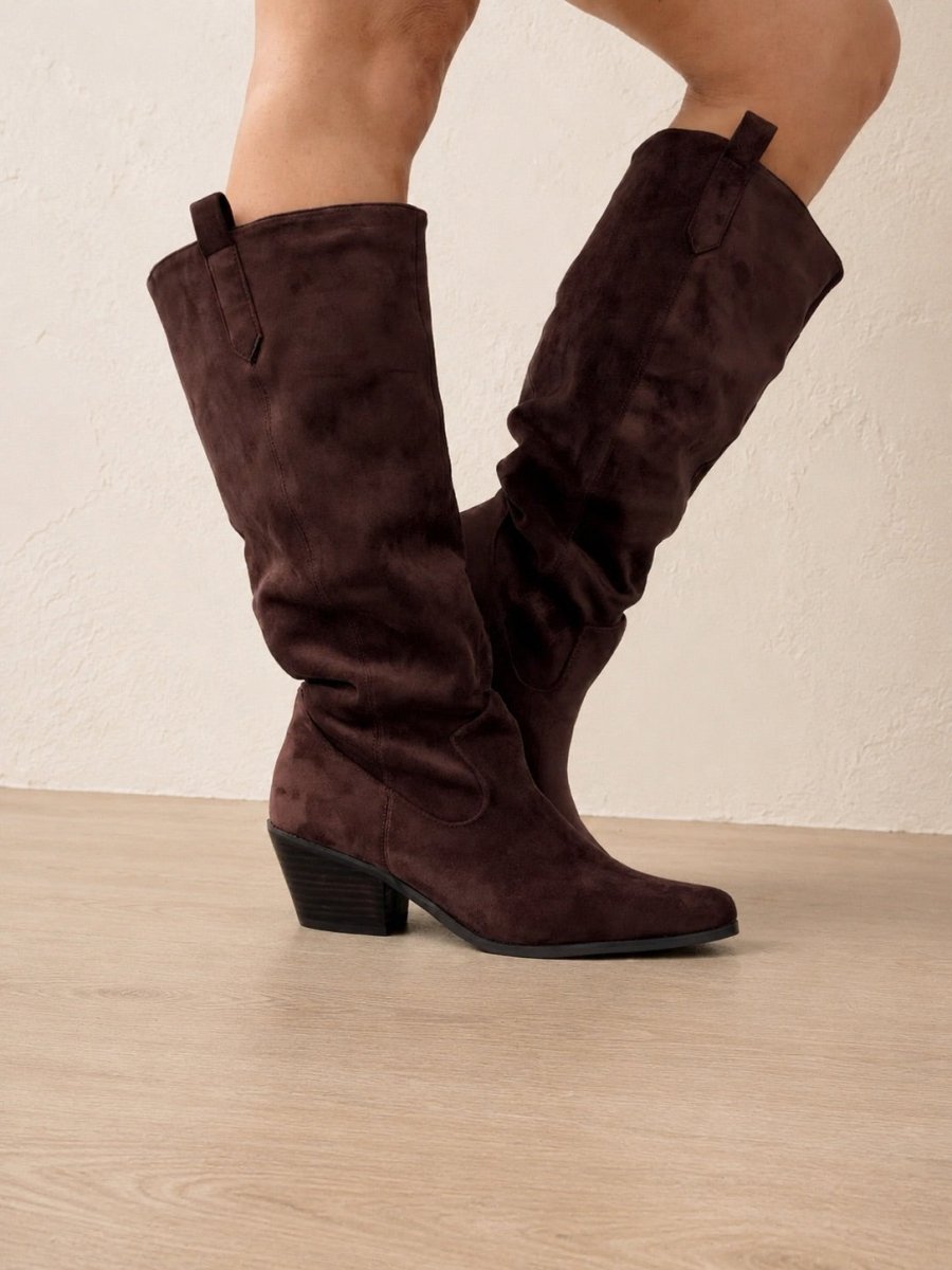 Corky's Chocolate Faux Suede City Slicker Boots