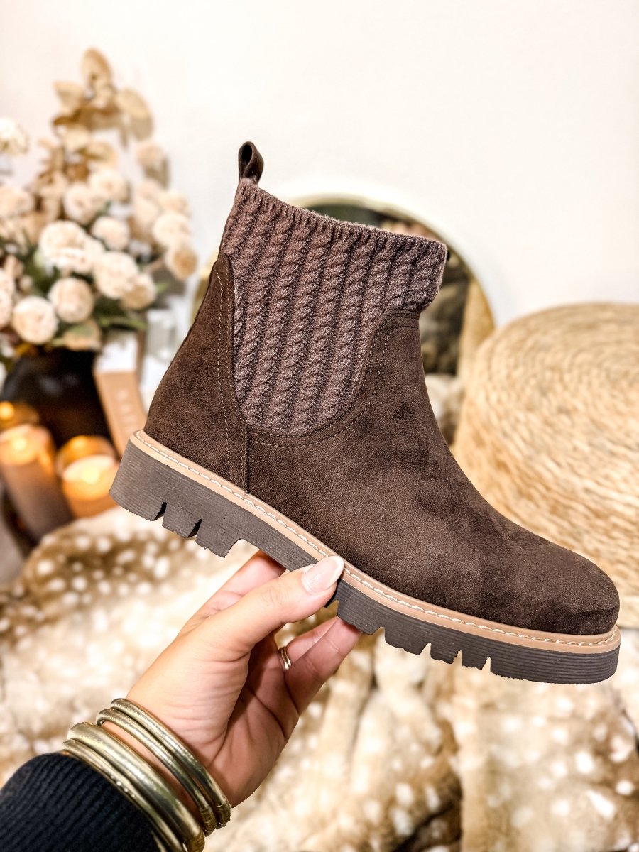 Corky's Chocolate Faux Suede Keep Me Warm Boots