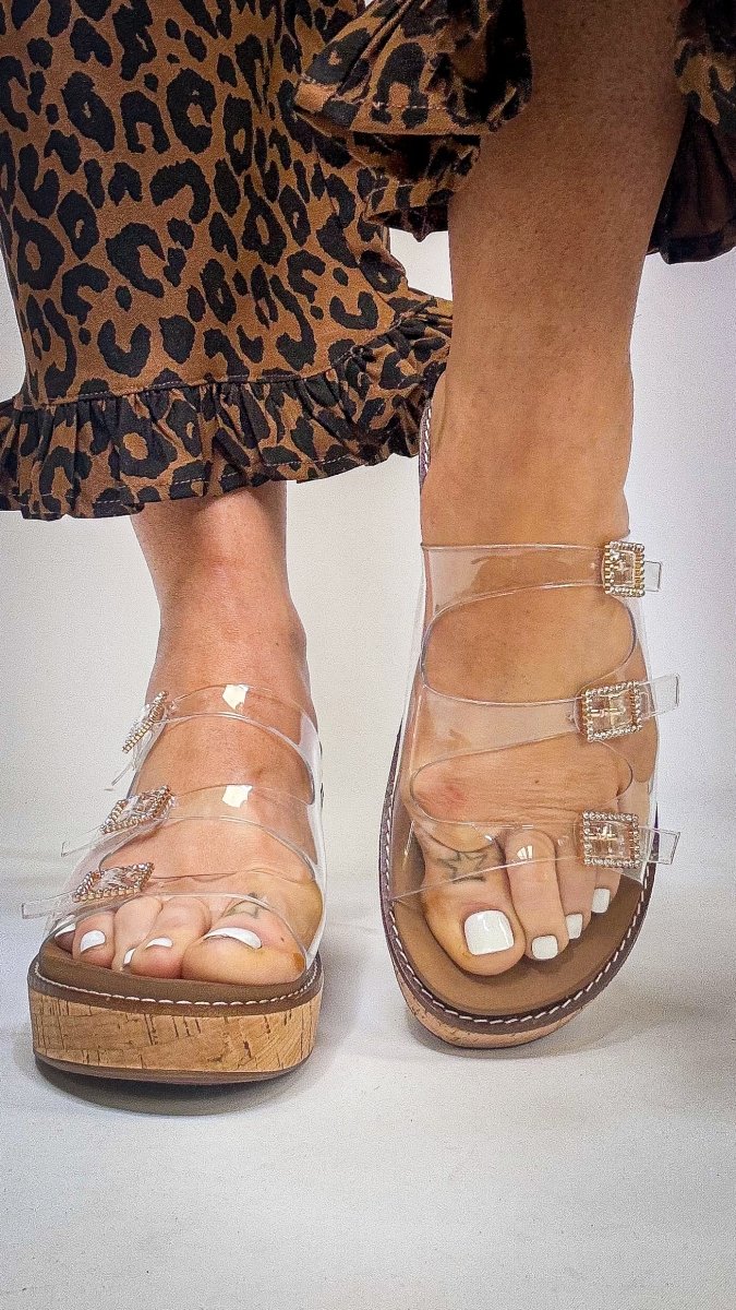 Corky's Clear Don't Mind Me Wedges