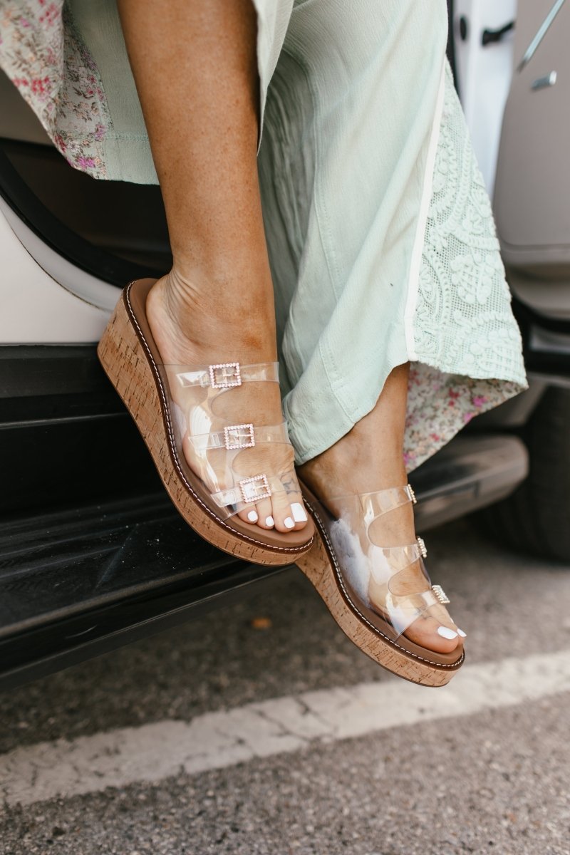 Corky's Clear Don't Mind Me Wedges