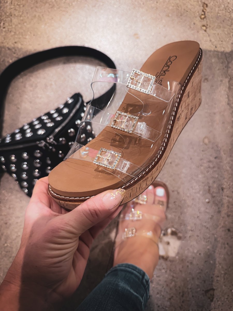 Corky's Clear Don't Mind Me Wedges