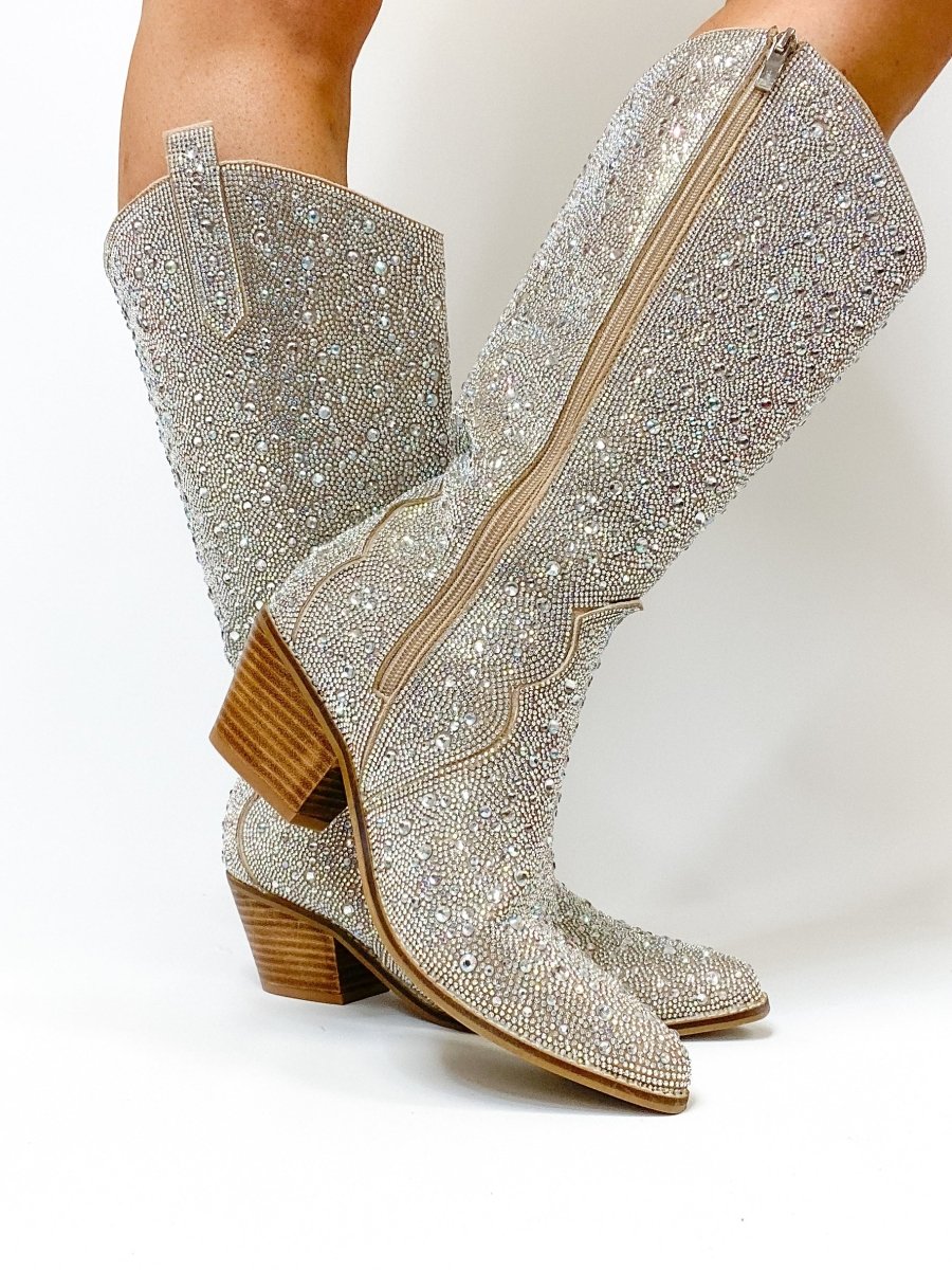 Corky's Clear Rhinestone Pony Up Boots
