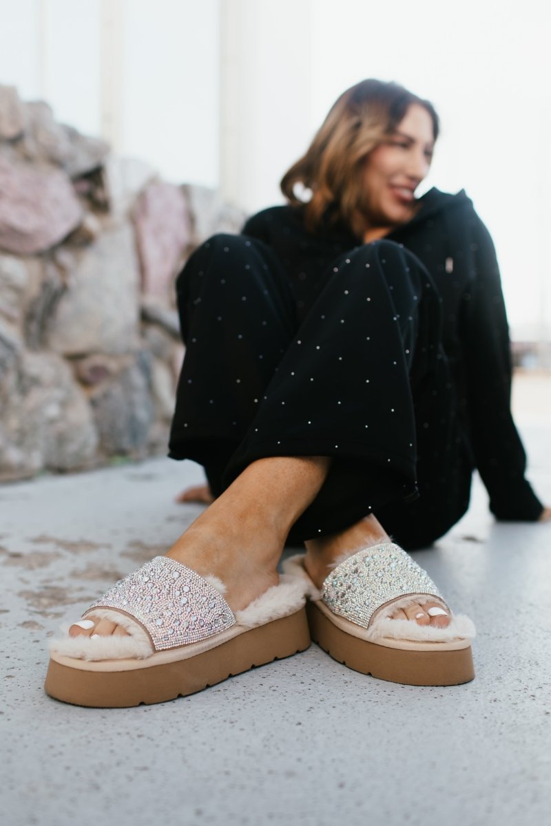 Corky's Clear Rhinestones It's Official Shoes