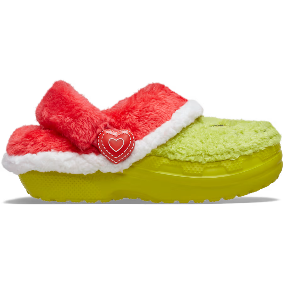 CROCS Grinch Classic Lined Clog Kids Sandals