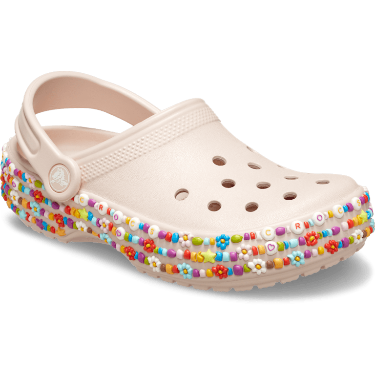 CROCS Classic Beaded Band Clog Toddlers Sandals