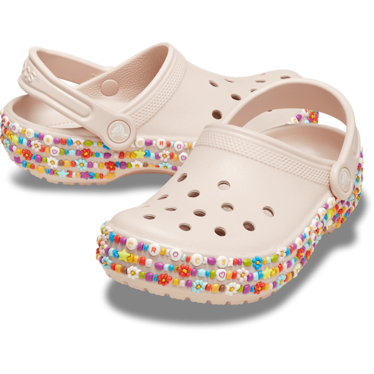 CROCS Classic Beaded Band Clog Toddlers Sandals