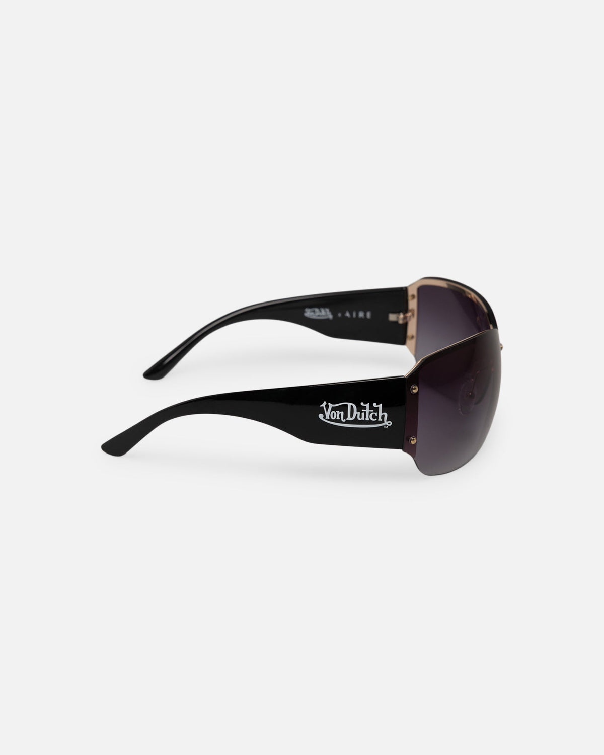 Aire X Von Dutch Tabloid Sunglasses Black/Gold