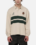 Mitchell & Ness Wallabies Rugby Long Sleeve Polo Ivory