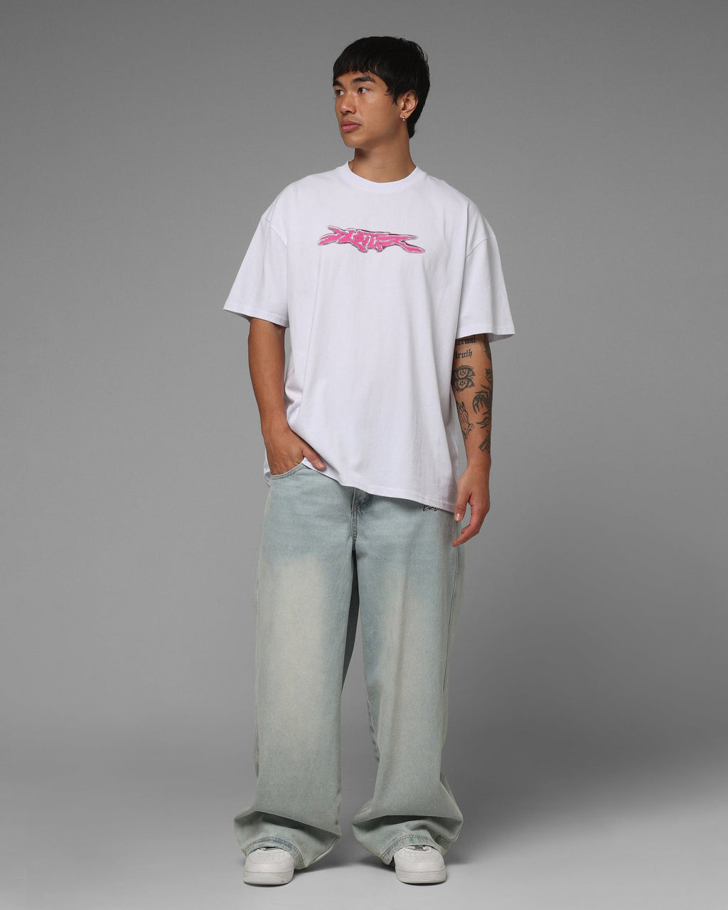 Loiter Cyber Logo T-Shirt White