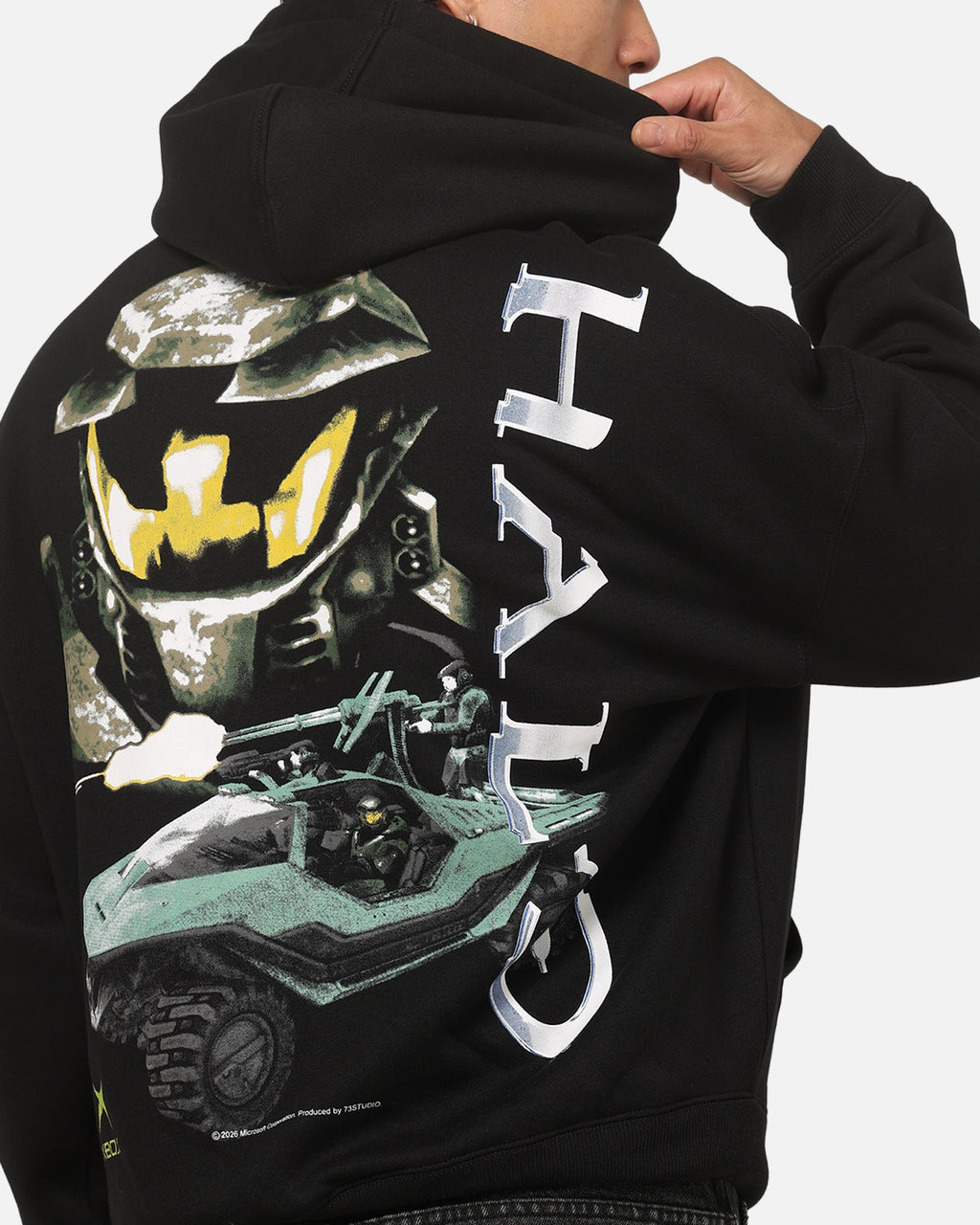 73Studio x Halo 2 Logo Hoodie Black