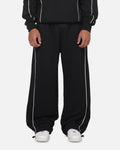 New Era Wide Leg Trackpants Black