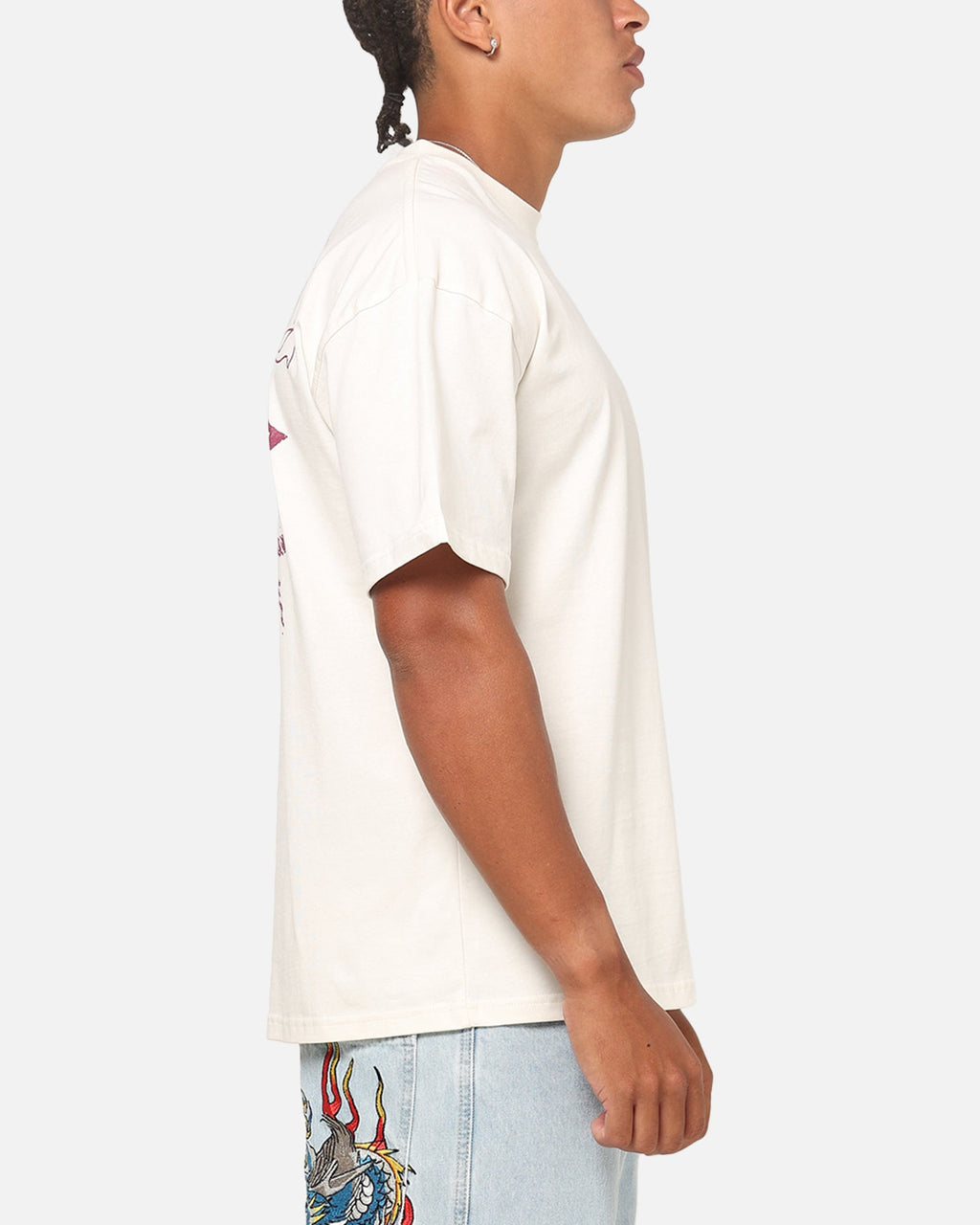 Ed Hardy Sacred Heart T-Shirt Off White